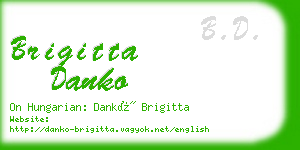 brigitta danko business card